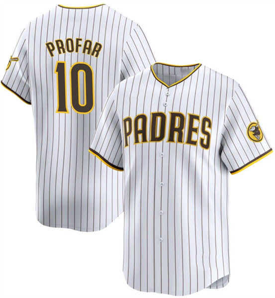 San Diego Padres #10 Jurickson Profar White JEROMEN 2024 Home Limited Stitched Jersey
