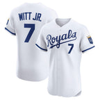 Kansas City Royals #7 Bobby Witt Jr. White JEROMEN Home Elite Player Jersey