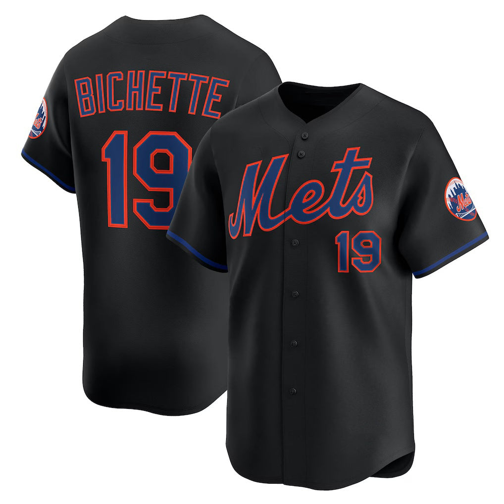 New York Mets #19 Bo Bichette Black JEROMEN Alternate Limited Jersey