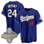 Los Angeles Dodgers #24 Kobe Bryant Royal JEROMEN 2026 Alternate Gold Collection Stadium Stitched Jersey