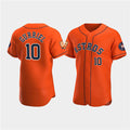 Houston Astros #10 Yuli Gurriel Orange JEROMEN 60th Anniversary Flex Base Stitched Jersey