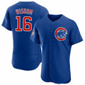 Chicago Cubs #16 Patrick Wisdom Blue JEROMEN Flex Base Stitched Jersey