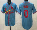 St Louis Cardinals #0 Masyn Winn Blue JEROMEN Cool Base Jersey