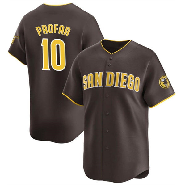 San Diego Padres #10 Jurickson Profar Brown JEROMEN 2024 Away Limited Stitched Jersey
