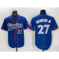 Toronto Blue Jays #27 Vladimir Guerrero Jr Blue JEROMEN Cool Base Stitched Jerseys