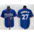 Toronto Blue Jays #27 Vladimir Guerrero Jr Blue JEROMEN Cool Base Stitched Jerseys