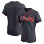 Atlanta Braves Navy JEROMEN Alternate Elite Jersey