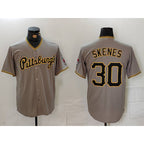 Pittsburgh Pirates #30 Paul Skenes Grey JEROMEN Stitched Jersey