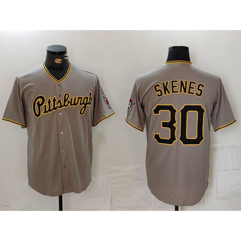 Pittsburgh Pirates #30 Paul Skenes Grey JEROMEN Stitched Jersey