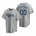 Custom Tampa Bay Rays Gray JEROMEN 2020 Stitched Cool Base Road Jersey