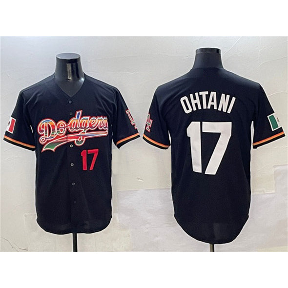 Los Angeles Dodgers #17 Shohei Ohtani Black JEROMEN Mexico Limited Stitched Jersey