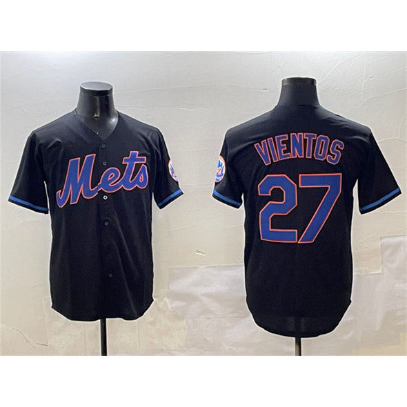 New York Mets #27 Mark Vientos Black JEROMEN Cool Base Stitched Jersey