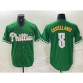 Philadelphia Phillies #8 Nick Castellanos Green JEROMEN 2024 City Connect Stitched Jersey