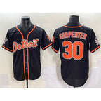 Detroit Tigers #30 Kerry Carpenter Black JEROMEN With Patch Cool Base Stitched Jersey
