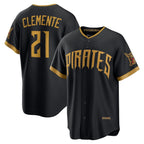 Pittsburgh Pirates #21 Roberto Clemente Black JEROMEN 2026 City Connect Stadium Jersey
