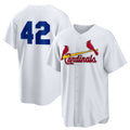 St. Louis Cardinals #42 Jackie Robinson White JEROMEN Home 2025 Day Replica Jersey