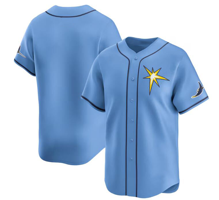 Tampa Bay Rays Blank Light Blue JEROMEN Alternate Limited Stitched Jersey