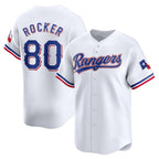 Texas Rangers #80 Kumar Rocker White JEROMEN Home Limited Player Jersey