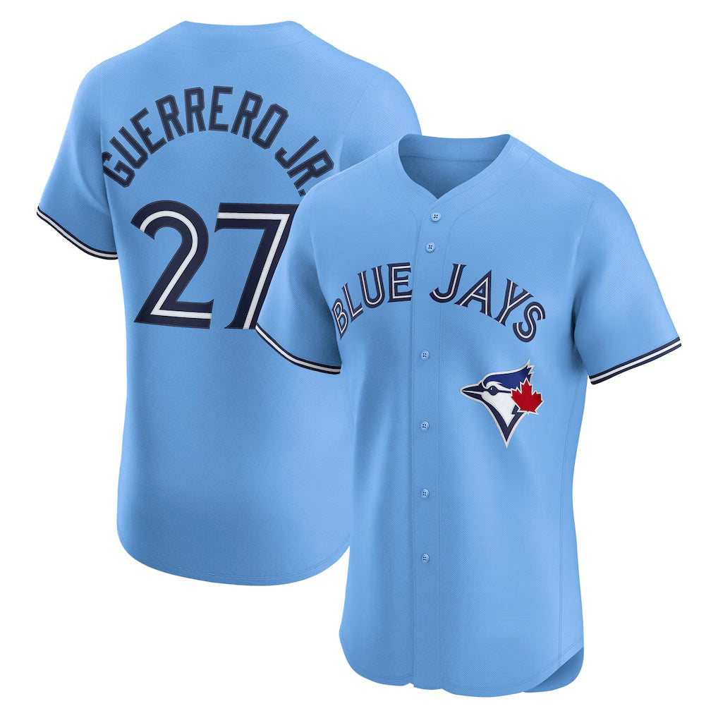 Toronto Blue Jays #27 Vladimir Guerrero Jr. Powder Blue JEROMEN Alternate 2 Elite Jersey