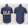 Cleveland Guardians Blank Navy JEROMEN 2024 City Connect Limited Stitched Jersey
