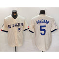 Los Angeles Dodgers #5 Freddie Freeman Number Cream JEROMEN 2024 City Connect Limited Stitched Jerseys