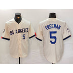 Los Angeles Dodgers #5 Freddie Freeman Number Cream JEROMEN 2024 City Connect Limited Stitched Jerseys