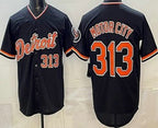 Detroit Tigers #313 Motor City Navy JEROMEN Limited Jersey