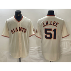 San Francisco Giants #51 Jung Hoo Lee Cream JEROMEN 2024 Home Limited Stitched Jersey