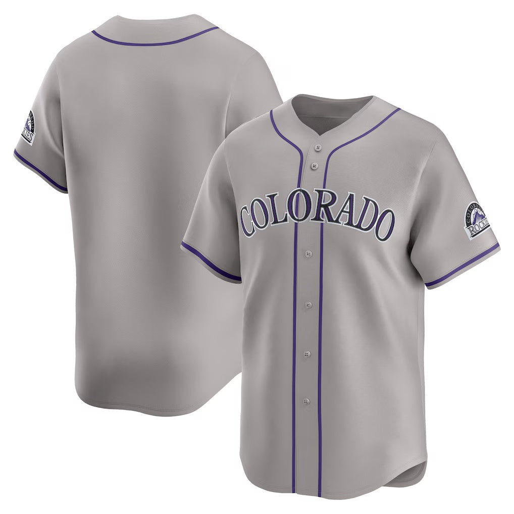 Colorado Rockies Gray JEROMEN Road Limited Jersey