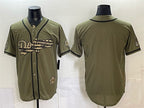Los Angeles Dodgers Blank Olive JEROMEN 2026 Armed Forces Day Stitched Jersey