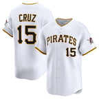 Pittsburgh Pirates #15 Oneil Cruz White JEROMEN Home Limited Player Jersey