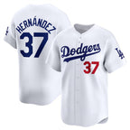 Los Angeles Dodgers #37 Teoscar Hernandez White JEROMEN 2024 Home Limited Stitched Jersey