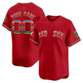 Custom Boston Red Sox Mexico Vapor Premier Limited Jersey ¨C Red JEROMEN