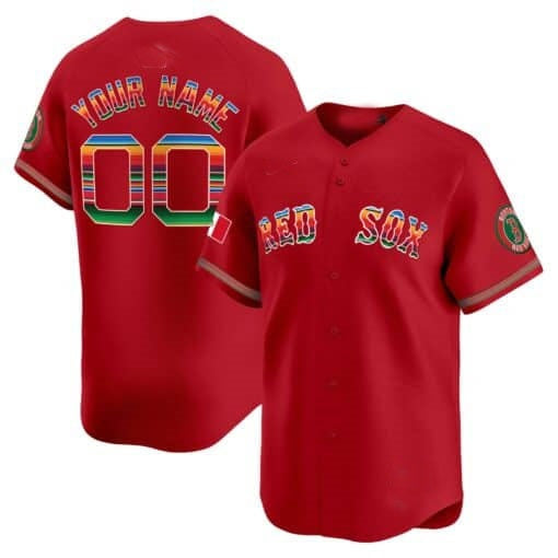 Custom Boston Red Sox Mexico Vapor Premier Limited Jersey ¨C Red JEROMEN