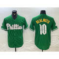 Philadelphia Phillies #10 JT Realmuto Kelly Green JEROMEN Cool Base Jersey