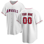 Custom Los Angeles Angels White JEROMEN Home Replica Jersey