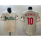 Philadelphia Phillies #10 J.T. Realmuto Cream JEROMEN Phanatic Limited Stitched Jersey