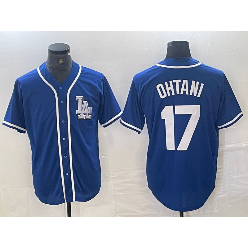 Los Angeles Dodgers #17 Shohei Ohtani Blue JEROMEN Cool Base Stitched Jersey