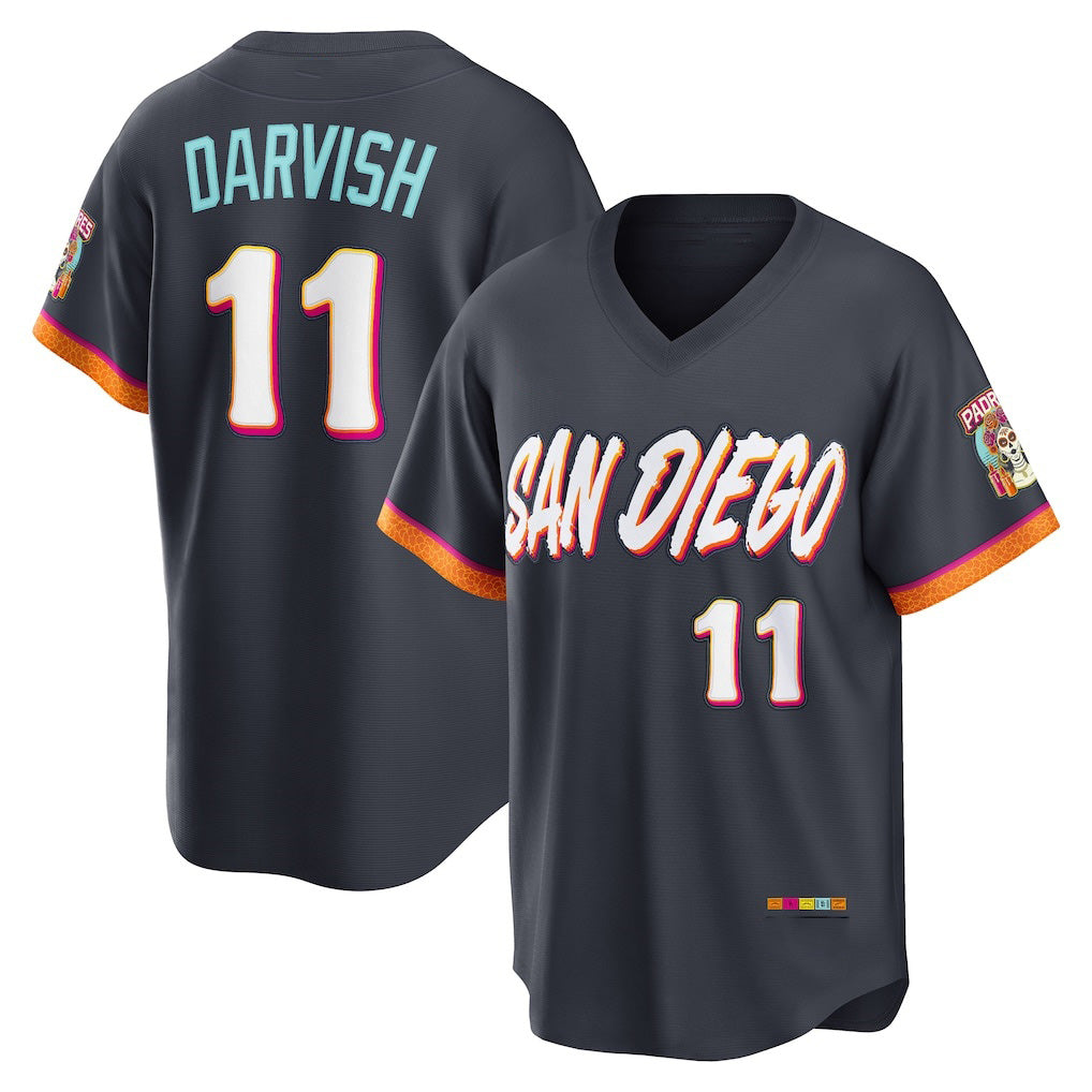 San Diego Padres #11 Yu Darvish Obsidian JEROMEN 2026 City Connect Stadium Jersey