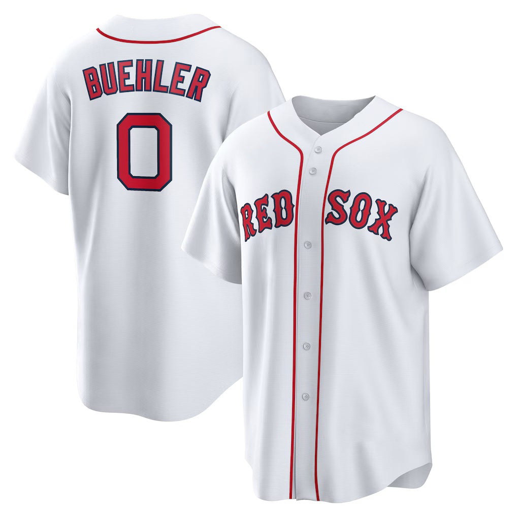 Boston Red Sox #0 Walker Buehler White JEROMEN Home Replica Jersey