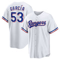 Texas Rangers #53 Adolis Garcia White JEROMEN Home Replica Jersey