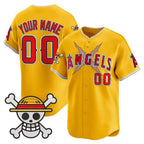 Custom Los Angeles Angels x One Piece Gold JEROMEN Vapor Premier Limited Jersey - Stitched