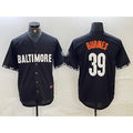 Baltimore Orioles #39 Corbin Burnes Black JEROMEN 2023 City Connect Cool Base Stitched Jersey