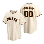 Custom San Francisco Giants Cream JEROMEN Stitched Cool Base Home Jersey