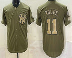 New York Yankees #11 Anthony Volpe Olive JEROMEN 2026 Armed Forces Day Jersey