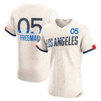 Los Angeles Dodgers #5 Freddie Freeman Cream JEROMEN City Connect Elite Jersey