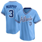 Atlanta Braves #3 Dale Murphy Light Blue JEROMEN Throwback Cooperstown Collection Limited Jersey