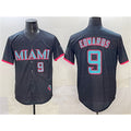 Miami Marlins #9 Xavier Edwards Black JEROMEN 2025 City Connect Limited Stitched Jersey