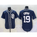 San Diego Padres #19 Tony Gwynn Navy JEROMEN Cool Base Stitched Jersey