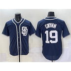 San Diego Padres #19 Tony Gwynn Navy JEROMEN Cool Base Stitched Jersey